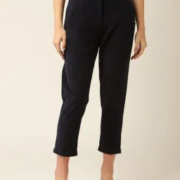 Elle Navy Regular Fit Chinos-image-17