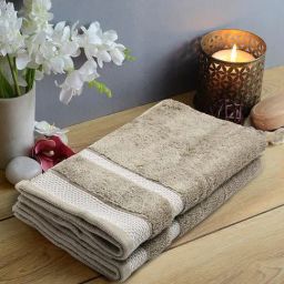 Spaces Hygro Brown 600 GSM Cotton Hand Towel - Set of 2-picture-24
