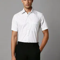 Louis Philippe White Regular Fit Printed Shirt-picture-21