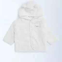HOP Baby by Westside White Teddy Design Faux-Fur Jacket-image-42
