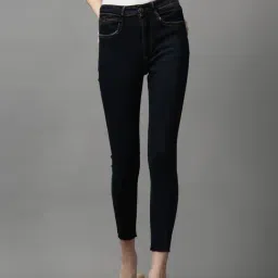 showoffff SHOWOFF Navy Solid Mid Rise Jeans-picture-17