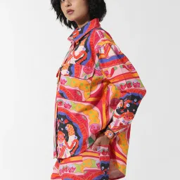 Only Assorted Cotton Printed Shirt image 4