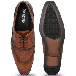 Alberto Torresi Men's Tan Oxford Shoes image 4
