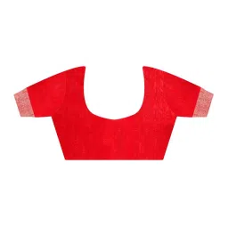 Saree Mall Yellow Silk Self Saree with Blouse Piece image 4