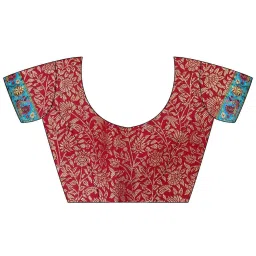 Saree Mall Black Viscose Self Saree with Blouse Piece image 4