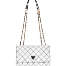 Guess White Women Shoulder Bag-image-29