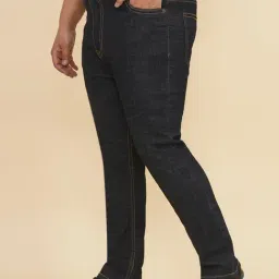 John Pride Navy Cotton Mid Rise Jeans image 4