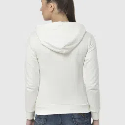 Woodland White Graphic Print Hoodie image 2