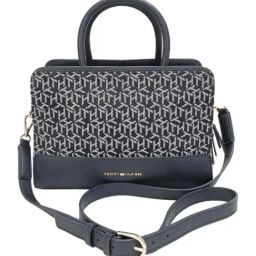 TOMMY HILFIGER Navy & White Logo Medium Satchel-picture-23