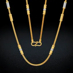 Joyalukkas 22k (916) Sculpted Beads Gold Snake Chain For Women image 5