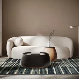 Ddecor Live Beautiful Blue Polypropylene Rug-image-17
