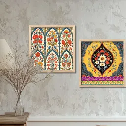 WALLLANE Set of 2 Abstract Wood Wall Art image 5