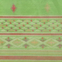 Saree mall Green & Red Printed Saree image 3