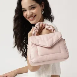 Fastrack Pulse Pink Quilted Medium Satchel image 2