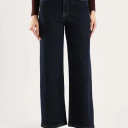 Calvin Klein Jeans Navy Cotton Loose Fit Jeans-picture-30