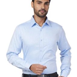 Raymond Blue Slim Fit Printed Shirt-picture-23