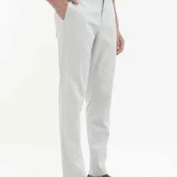 Rare Rabbit Grey Regular Fit Solid Trousers image 3