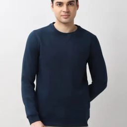 Peter England Navy Cotton Regular Fit Sweatshirt-picture-47