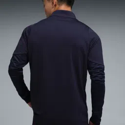 Puma New Navy IndividualCUP 1/4 Zip Regular Fit Football Track Jacket image 2