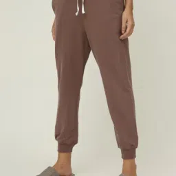 Saltpetre Timeless Organic Cotton Coffee Brown Ribbed Jogger-image-2