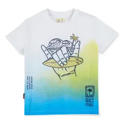 Gini and Jony Boys Colourblocked T-shirt-picture-32