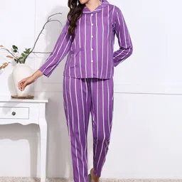 Asami Women Striped Night suit-picture-31