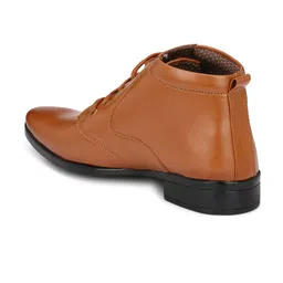 Hundo P Men Tan Solid Formal Boots image 3