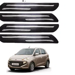 SCA Rubber Car Side Bumper Protector Guard with Double Chrome Strip for Santro2018 All Model Black (Set of 4)-picture-24