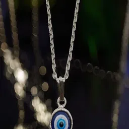 UNIVERSITY TRENDZ Silver-Plated Contemporary Beaded Pendant with Chain image 3