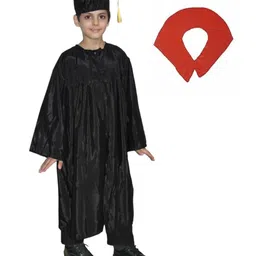 Kaku Fancy Dresses Full Sleeves Graduation Costume Set - Black-picture-26