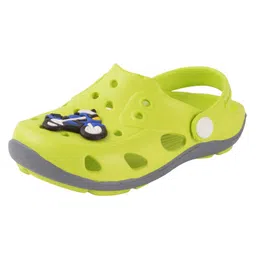 Yellow Bee Bike Detailed Clogs - Green image 3