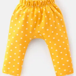 Babyhug Cotton Interlock Knit Full Length Diaper Leggings Floral Print Pack of 3 - Multicolor image 2