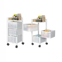 Aura White Set of 2 Regular Multi-Utility Organisers-picture-16