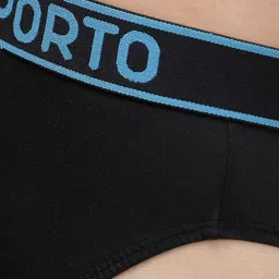 Sporto by Macho Men Pack Of 3 Cotton Mid-Rise Basic Briefs image 2