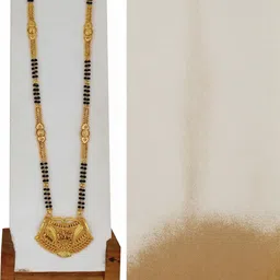 Ramdev Art Fashion Jwellery Brass Gold Plated Mangalsutra image 2