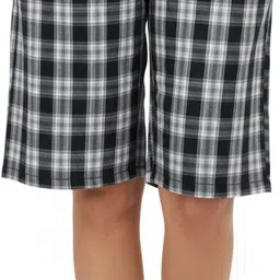 Checkered Women Multicolor Regular Shorts-image-5