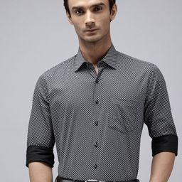 Van Heusen Pure Cotton Slim Fit Floral Printed Formal Shirt-picture-20