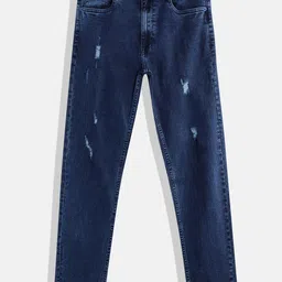 Allen Solly Junior Boys Regular Fit Mid-Rise Mildly Distressed Jeans-picture-35