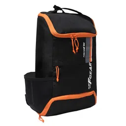 F Gear Unisex Black & Orange Typography Printed Rudolf Backpack image 2