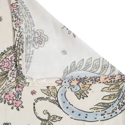 HOSTA HOMES Abstract Printed Multicolor Double 280 TC Cotton Blend Bedsheet with 2 Pillow Covers image 4