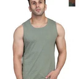 WOOSTRO Men Pack Of 2 Solid Round Neck Cotton Slim Fit T-shirts-picture-23