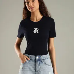 TOMMY HILFIGER Desert Sky Logo Slim Fit Cotton T-Shirt image 1