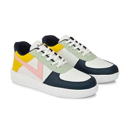 ASTEROID Men Colourblocked PU Sneakers image 5