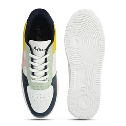 ASTEROID Men Colourblocked PU Sneakers image 4