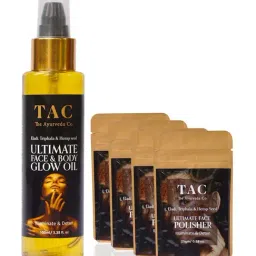 TAC - The Ayurveda Co. Eladi, Triphla, Hemp Seed Face Polish Scrub & Face & Body Oil-picture-15