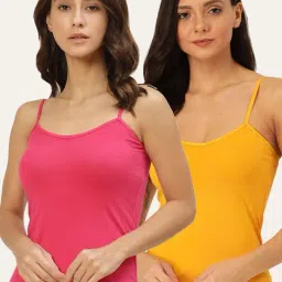 Lady Lyka Multicolor Camisole (Pack of 2)-image-46
