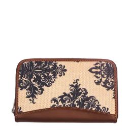 ZOUK Beige Printed Zip Around Wallet for Women-picture-38