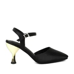 W Women's Wgeorgia Black Ankle Strap Stilettos-picture-30