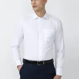 Van Heusen White Cotton Regular Fit Shirt-image-54