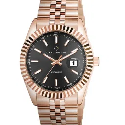 Carlington Exclusive 8811 Rose Black Gents Analog Watch for Men image 4